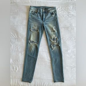 American Eagle Hi-Rise Straight Jeans